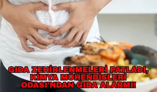 Gıda zehirlenmeleri patladı, Kimya Mühendisleri Odası'ndan gıda alarmı!