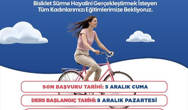 Kepez’de kadınlara özel bisiklet eğitimi