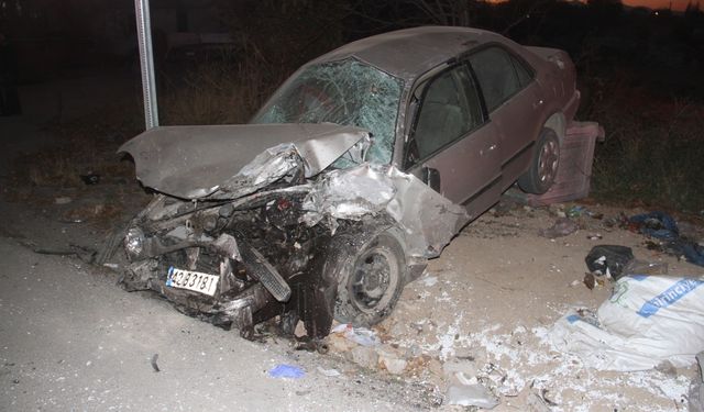 Konya’da traktör ile otomobil çarpıştı