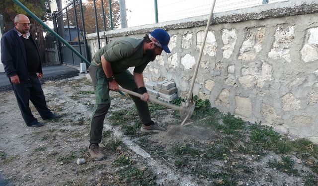 Köpeği ile birlikte tüm Türkiye'yi gezip fidan dikiyor