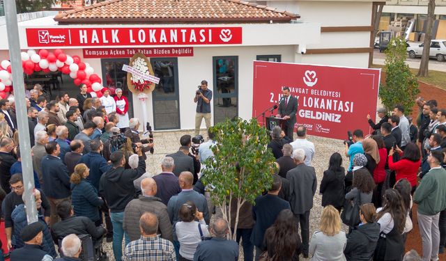 Manavgat'ta 2. Halk Lokantası hizmete açıldı! 4 çeşit yemek 60 TL!