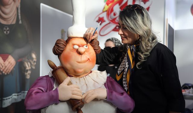 Şeker hamurundan 150 kiloluk heykel