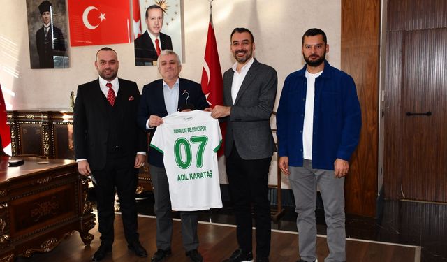 Manavgat Belediyespor’dan kaymakam Karataş’a ziyaret