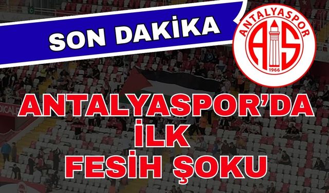 Antalyaspor’da ilk fesih şoku! 1 Milyon Euro’luk oyuncu eski kulübüne dönüyor