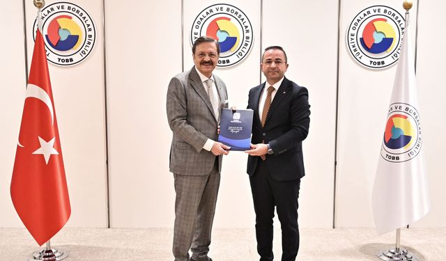 Başkan Güngör, Başkan Hisarcıklıoğlu'na dosya sundu