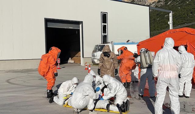 Bucak OSB’de acil durum tatbikatı