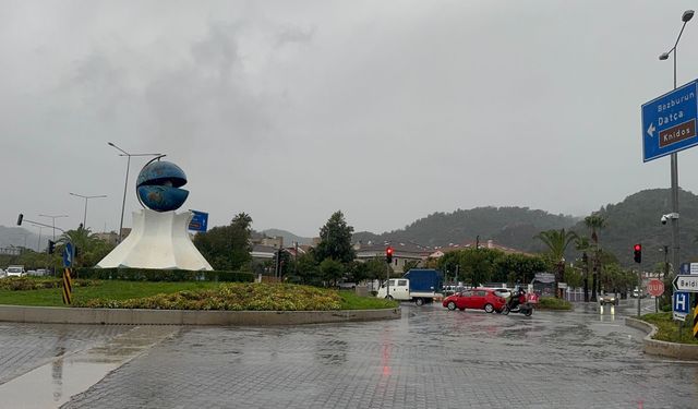 Marmaris’te son 24 saatte 60 kilogram yağış düştü