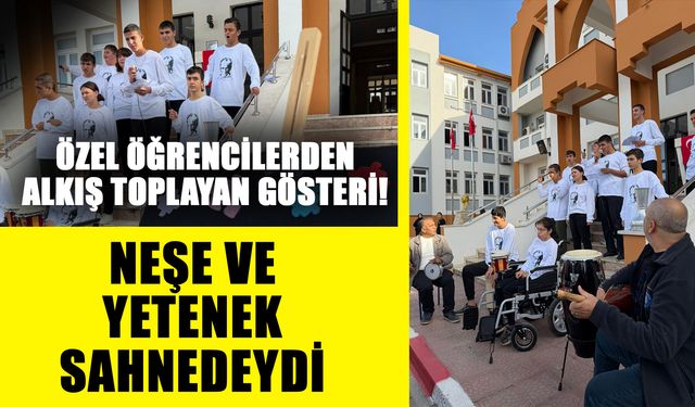 Özel öğrencilerden alkış toplayan gösteri! Neşe ve yetenek sahnedeydi