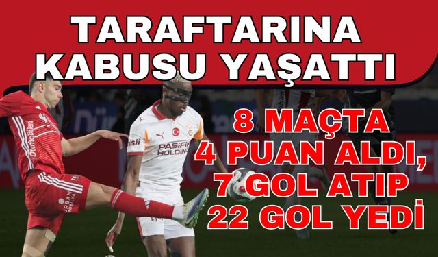 Antalyaspor taraftarına kabusu yaşattı! 8 maçta 4 puan aldı, 7 gol atıp 22 gol yedi