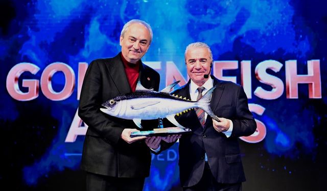 Başkan Kocagöz’e Golden Fish Awards’ta anlamlı ödül