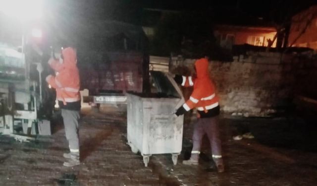 Soğuk hava nedeniyle gece temizlik çalışmaları durduruldu