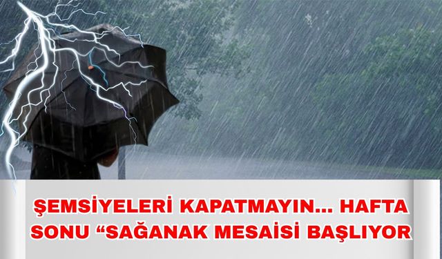 Şemsiyeleri kapatmayın! 7-8 Şubat Antalya hava durumu