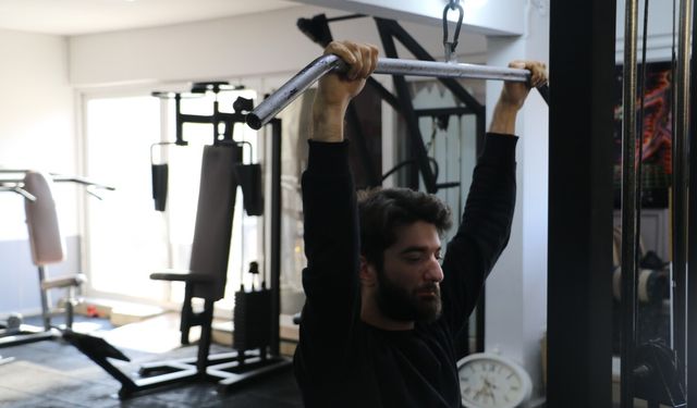 Serebral palsi hastası genç sporla hayata tutundu