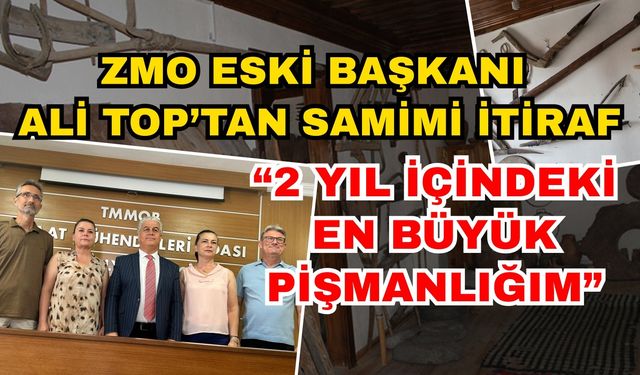 ZMO eski başkanı Ali Top’tan samimi itiraf; “2 yıl içindeki en büyük pişmanlığım”