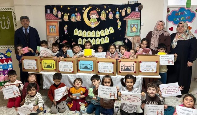 Anamur’da miniklerden Ramazan dayanışması