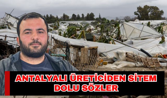 Antalyalı üreticiden sitem dolu sözler