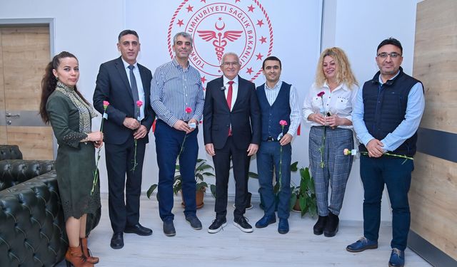 Avcıoğlu’ndan sağlık çalışanlarına Tıp Bayramı ziyareti