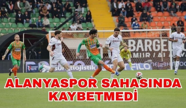 Alanyaspor sahasında kaybetmedi 1-1