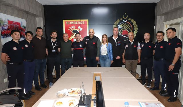 İspanyol heyetten Mersin itfaiyesine tam not