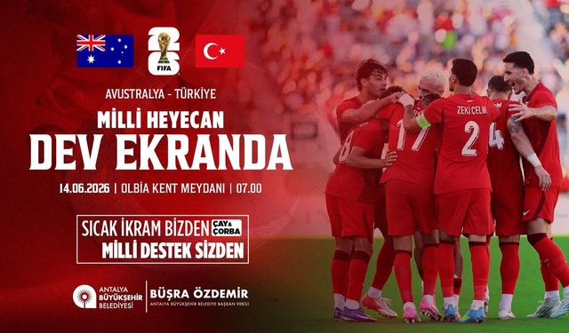 Antalya’da milli maç ruhu için ücretsiz çay ve çorba ikramı yapılacak