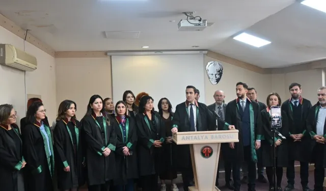İzmir Barosu’ndaki soruşturmaya Antalya Barosu’ndan tepki