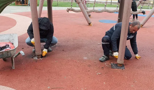 PARK İÇİNDE TADİLAT YAPILACAK