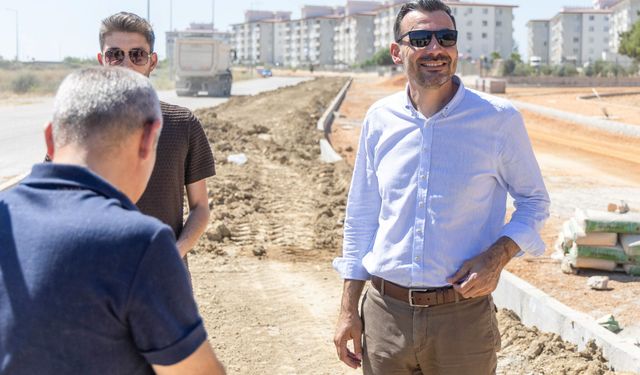 Antalya Manavgat’taki yeni yol çalışması incelendi