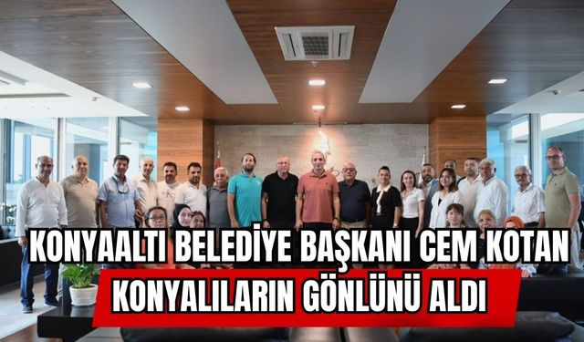 Konyaaltı Belediye Başkanı Kotan Konyalıların gönlünü aldı