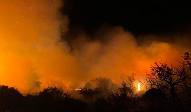 Antalya Gazipaşa’da yürekleri ağza getiren yangın söndürüldü