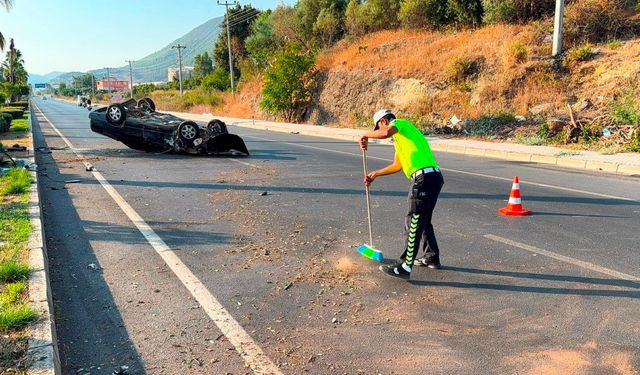Antalya’daki kazada dikkat çeken polis önlemi