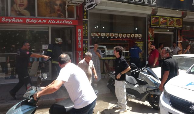 Babanın kaynağında çıkan kıvılcım oğlunun kuaförünü küle çevirdi