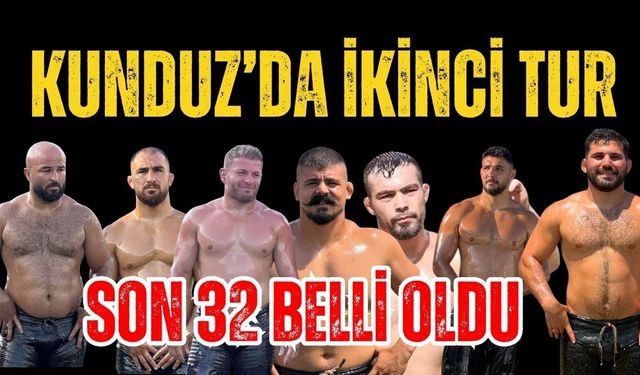 Vezirköprü Kunduz Güreşleri’nde ikinci tur tamamlandı. İşte tur atlayan 32 başpehlivan