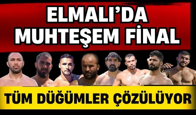 Yağlı güreşte muhteşem final… Elmalı Yağlı Güreşleri’nde tüm düğümler çözülüyor