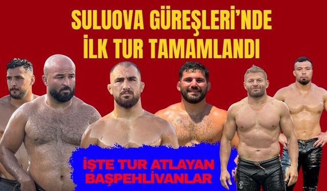 Suluova Yağlı Güreşleri’nde ilk tur sona erdi… Feyzullah Aktürk puanlamada kaybetti… İşte tur atlayan başpehlivanlar