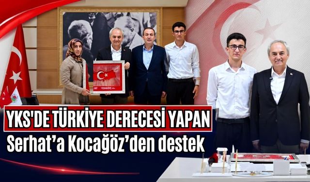 YKS’de Türkiye derecesi yapan Serhat’a Kocagöz’den destek