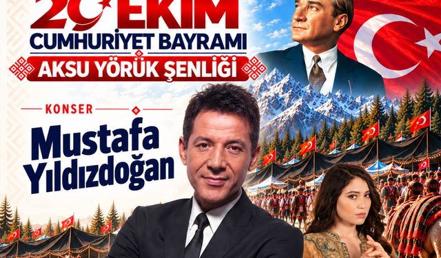 Aksu’da Cumhuriyet Bayramı’nda Yörük göçü ve müzik şöleni