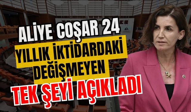 Aliye Coşar 24 yıllık iktidardaki değişmeyen tek şeyi açıkladı
