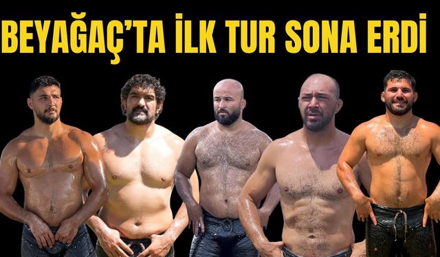 Beyağaç Yağlı Güreşleri’nde ilk tur sona erdi… İlk turda Taş kardeşler kaybetti… İşte tur atlayan başpehlivanlar