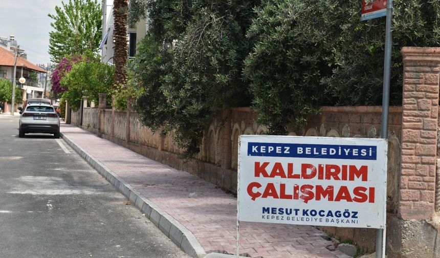 Kepez Belediyesi’nden güvenli yürüyüş alanı