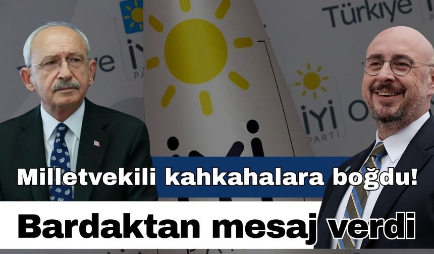 Antalya Milletvekili kahkahalara boğdu! Bardaktan mesaj verdi