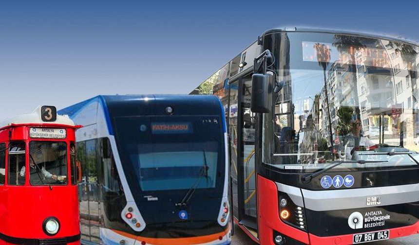Antalya Büyükşehir Belediyesi ulaşımı ücretsiz yaptı