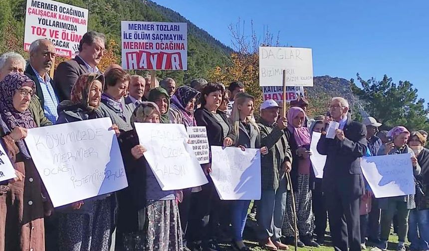 Gündoğmuş’ta su kaynakları için bölge halkı ayaklandı