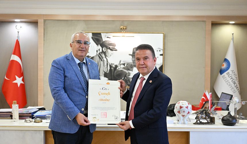 Çameli’nden Başkan Muhittin Böcek’e Sakin Şehir teşekkürü