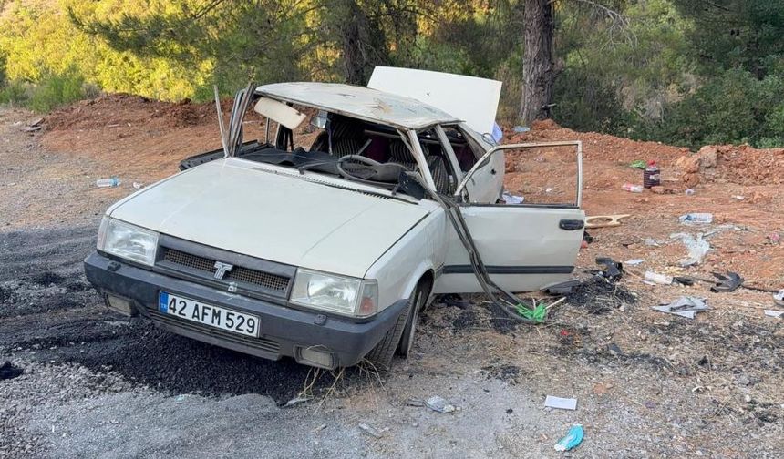 Gazipaşa’da araç takla attı... 2'si çocuk 5 yaralı