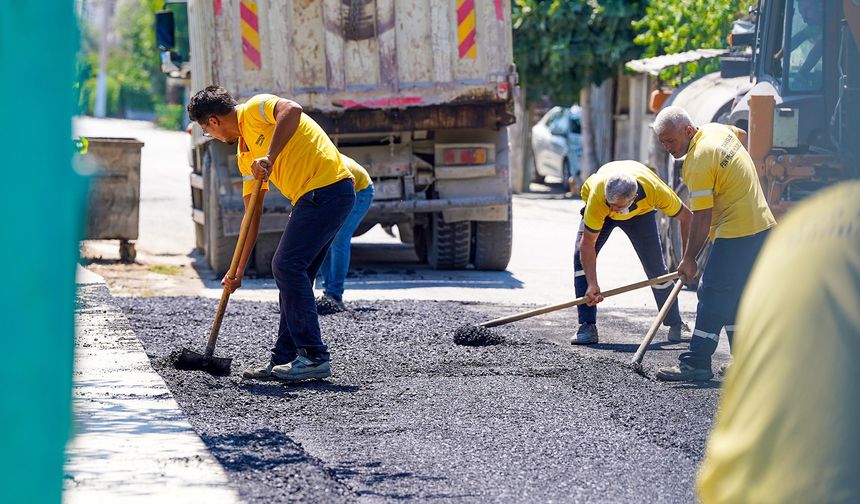 Tarsus'ta 9 mahallede asfalt yama çalışması tamamlandı