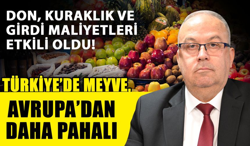 Don, kuraklık ve girdi maliyetleri etkili oldu! Türkiye’de meyve, Avrupa’dan daha pahalı
