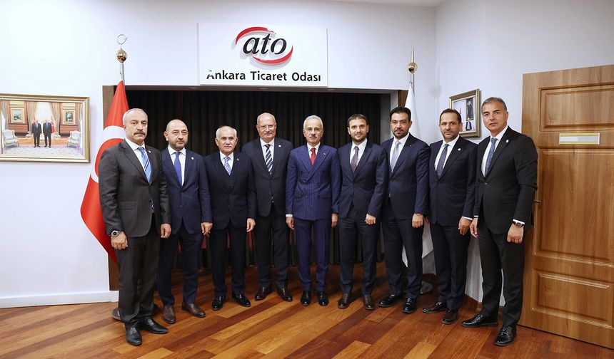 Bakan Uraloğlu,’ndan Ankara Ticaret Odası’nı (ATO) ziyaret