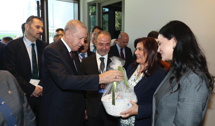 Aydın Büyükşehir Belediye Başkanı Çerçioğlu'ndan Erdoğan’a Aydın inciri hediyesi