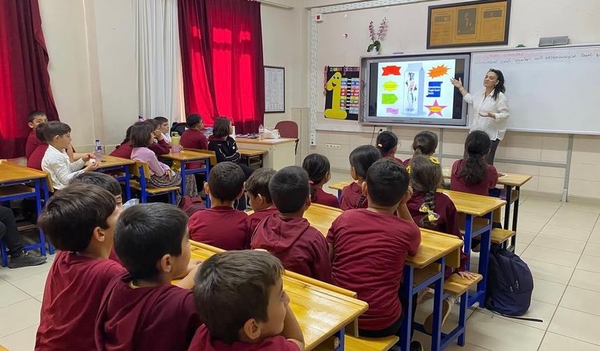 Gazipaşa'da öğrencilere su tasarrufu ve gıda güvenliği eğitimi