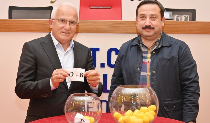 Halı saha futbol turnuvası kura çekimi tamamlandı